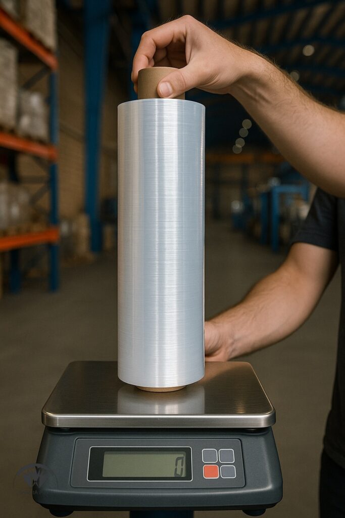 تست وزن رول برای محاسبه مصرف هر پالت - Final