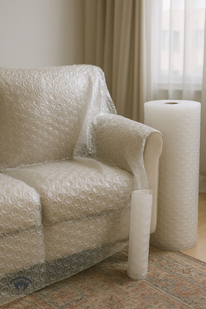 خرید نایلون حبابدار برای مبلمان و لوازم خانگی با حباب درشت