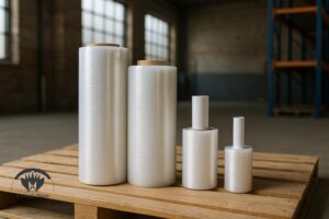 دستی ماشینی پری استرچ و مینی رول کنار هم