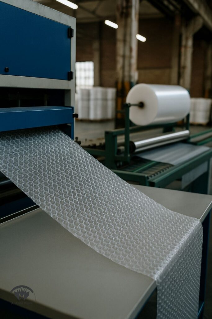 نایلون حبابدار چیست خط تولید ترموفرمینگ و لمینیت برای شکل‌دهی حباب