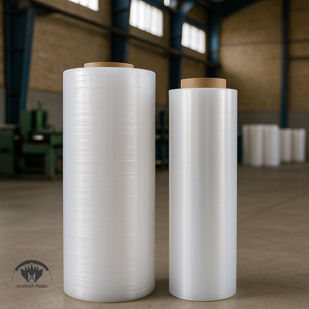 نایلون عریض سه لایه رول سه لایه کنار رول تک لایه در کارگاه صنعتی ایران گونه