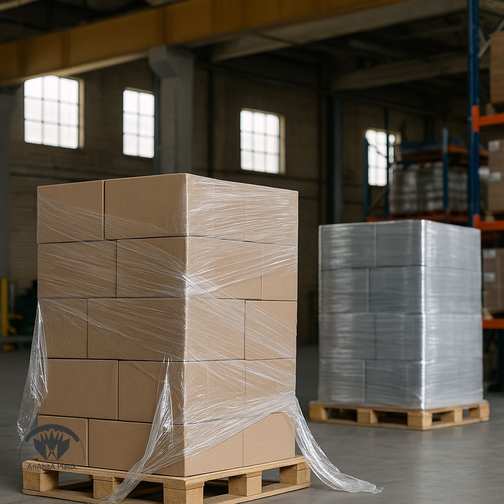 کشش کم و ناپایدار فیلم استرچ روی ارتفاع پالت نشانه ها و تنظیم سریع