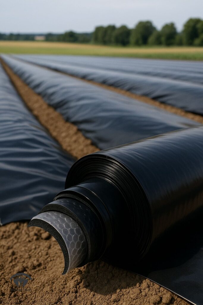 کلوزآپ برش عرضی فیلم نایلون عریض چندلایه با ضخامت متفاوت؛ نمایش یکنواختی و کیفیت سطح