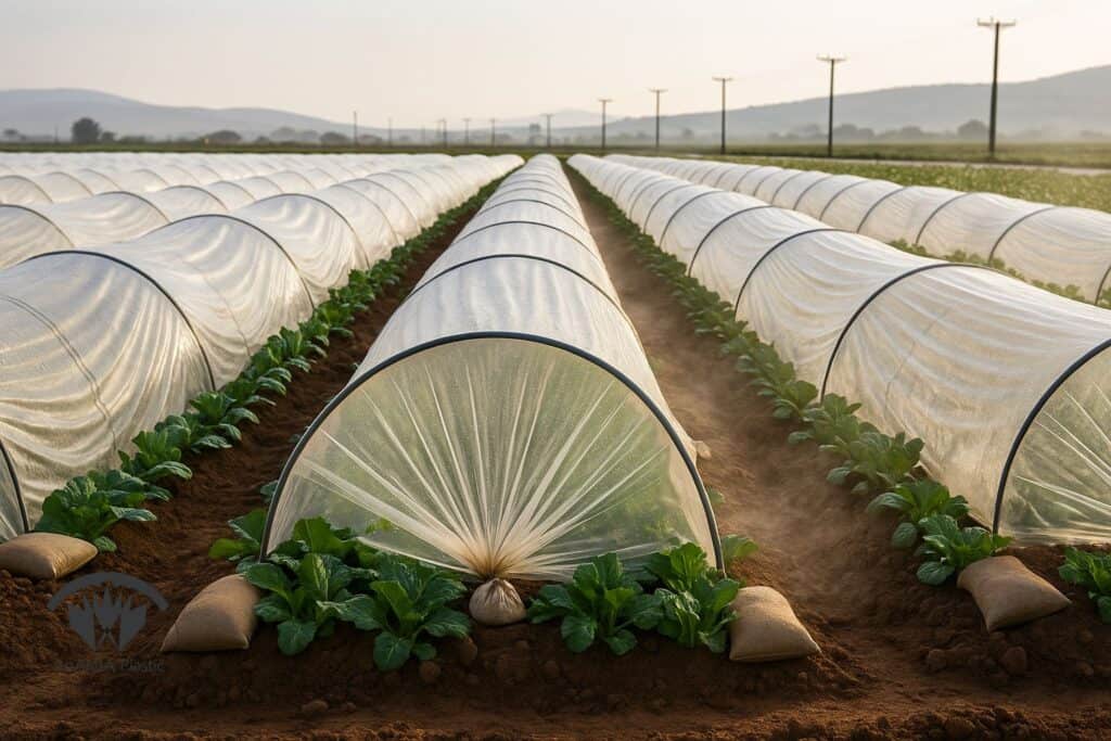 تهویه مدیریت شده پلاستیک تونلی برای جلوگیری از رطوبت بالا و بیماری