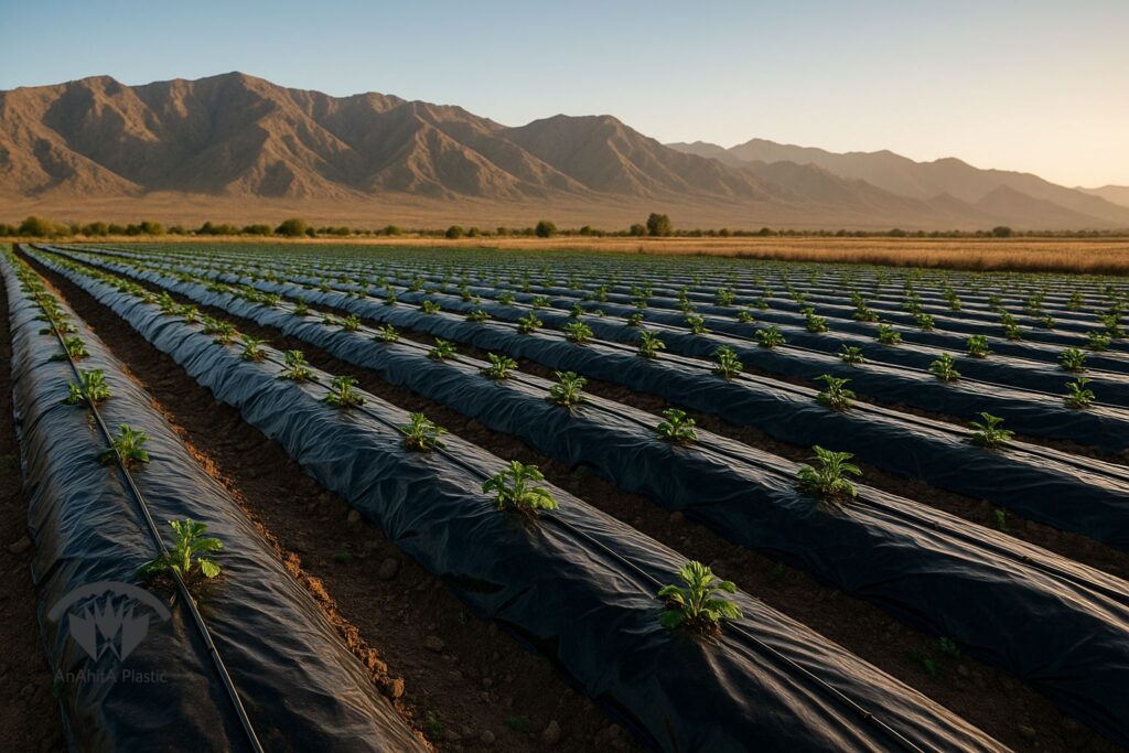 مراحل نصب پوشش نایلونی مزرعه از آماده سازی بستر تا فیکس کردن لبه ها