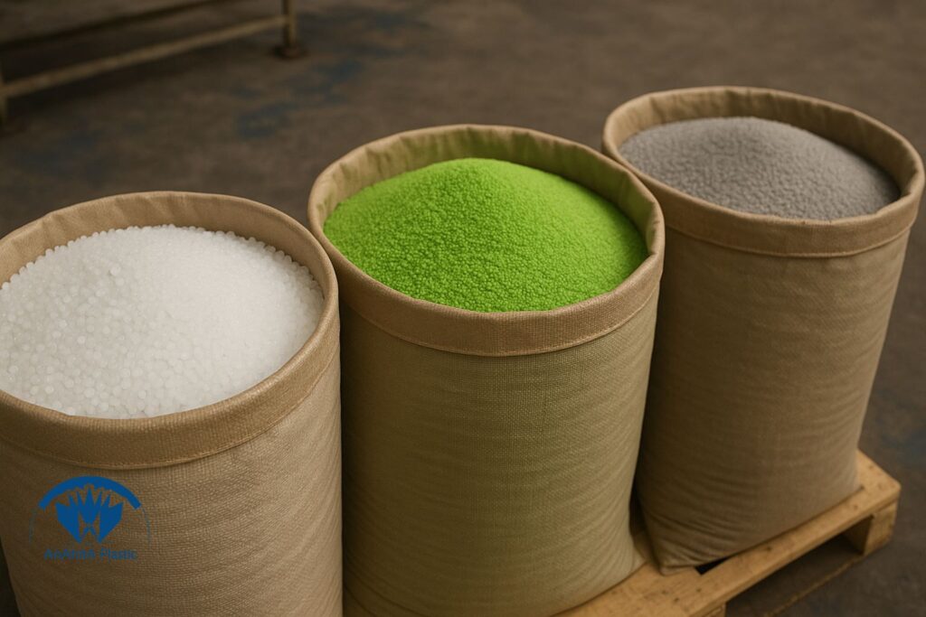 گرانول های پلی اتیلن و افزودنی uv و ضد مه برای تولید نایلون عریض درجه یک