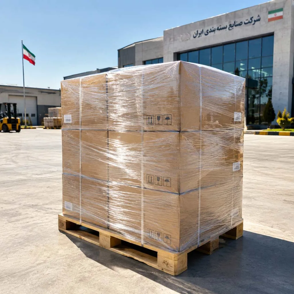 فیلم استرچ UV آناهیتا پلاستیک در انبار روباز با مقاومت بالا در برابر تابش مستقیم خورشید و اشعه فرابنفش
