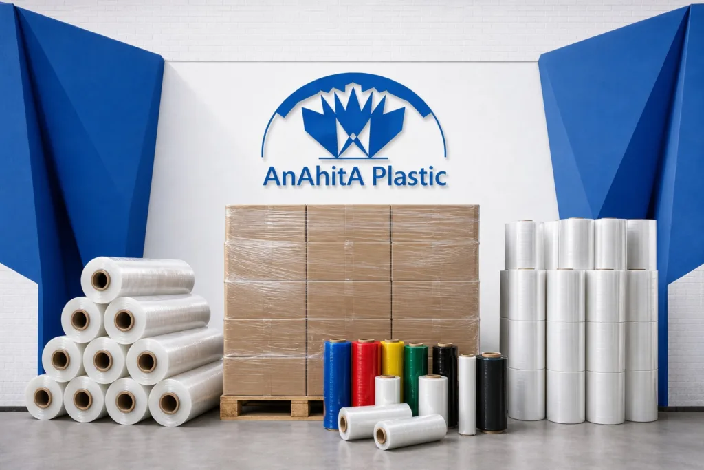 فیلم استرچ پالت بند آناهیتا پلاستیک برای بسته بندی و پالت پیچی